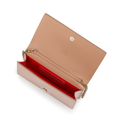 Christian Louboutin Bettina Clutch in Patent Blush/Gold | In-Store Only