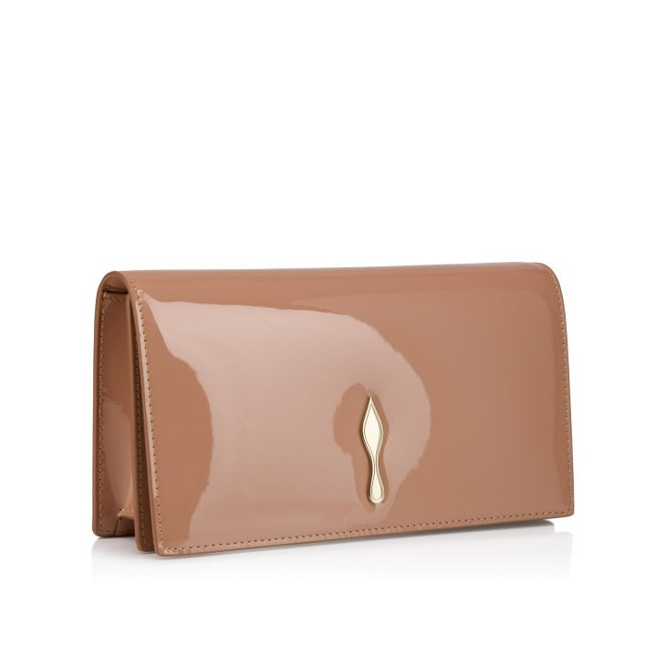 Christian Louboutin Bettina Clutch in Patent Blush/Gold | In-Store Only