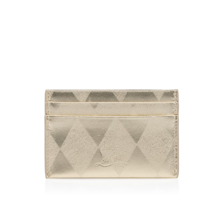 Christian Louboutin Bettina Card Holder in Light Platine | In-Store Only