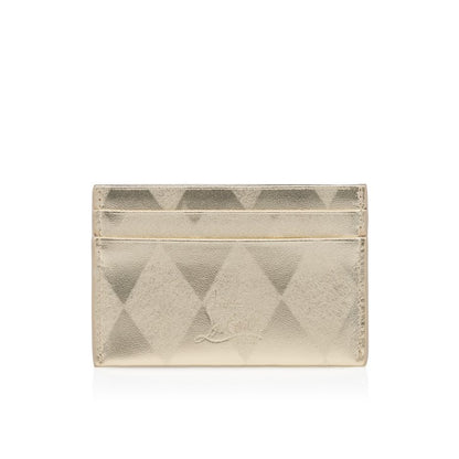 Christian Louboutin Bettina Card Holder in Light Platine | In-Store Only