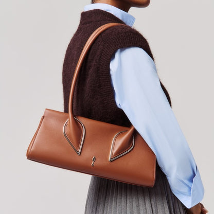 Christian Louboutin Venus Shoulder Bag in Calf Cordia Cuoio | In-Store Only