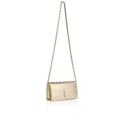 Christian Louboutin Bettina Clutch in Light Platine/Gold | In-Store Only