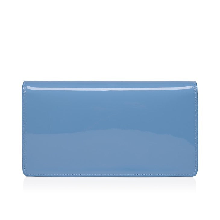 Christian Louboutin Bettina Clutch Patent in Ceruleo/Silver | In-Store Only