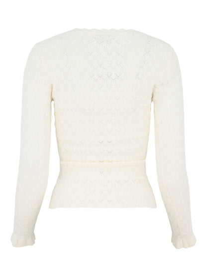 Sea Rue Long Sleeve Top in Cream