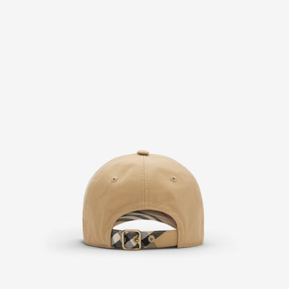 Burberry Gabardine Baseball Cap in Flax/Sand