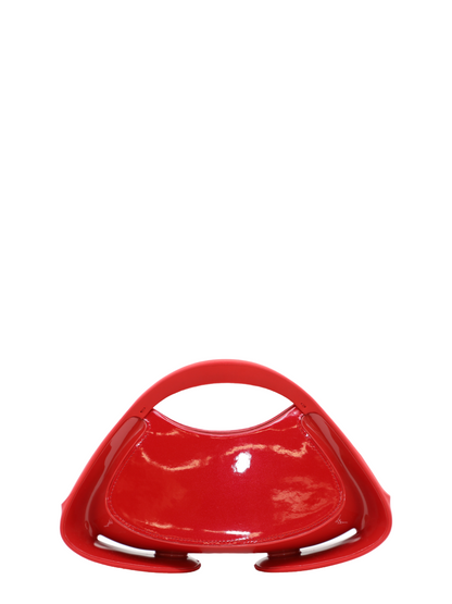 Balmain Jolie Madame Small-Lips Faux Leather in Rouge