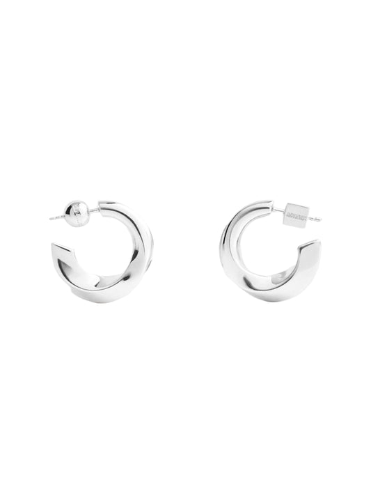 Jacquemus The Tourni Hoops in Silver