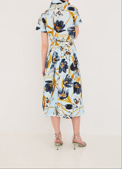 Cara Cara Asbury Top in Marais Bloom Blue