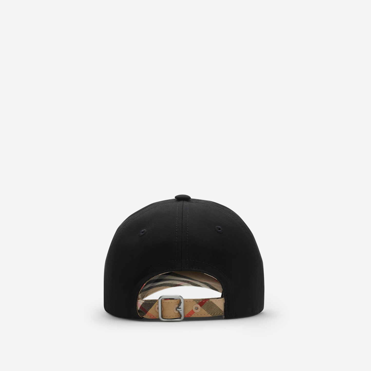 Burberry Gabardine Baseball Cap in Black/Sand