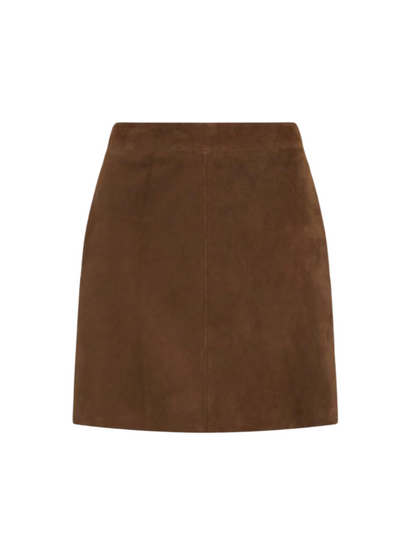 Marella Suede Mini Skirt in Brown