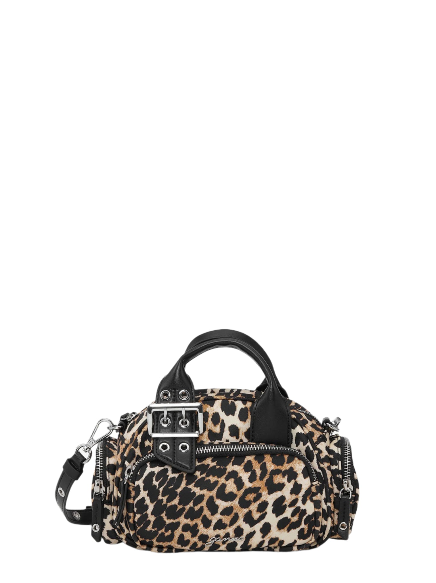 Ganni Bucky Polochon Mini Print in Leopard