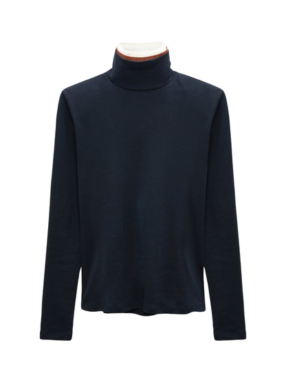 Dorothee Schumacher Colorful Favorite Top in Navy/Rust