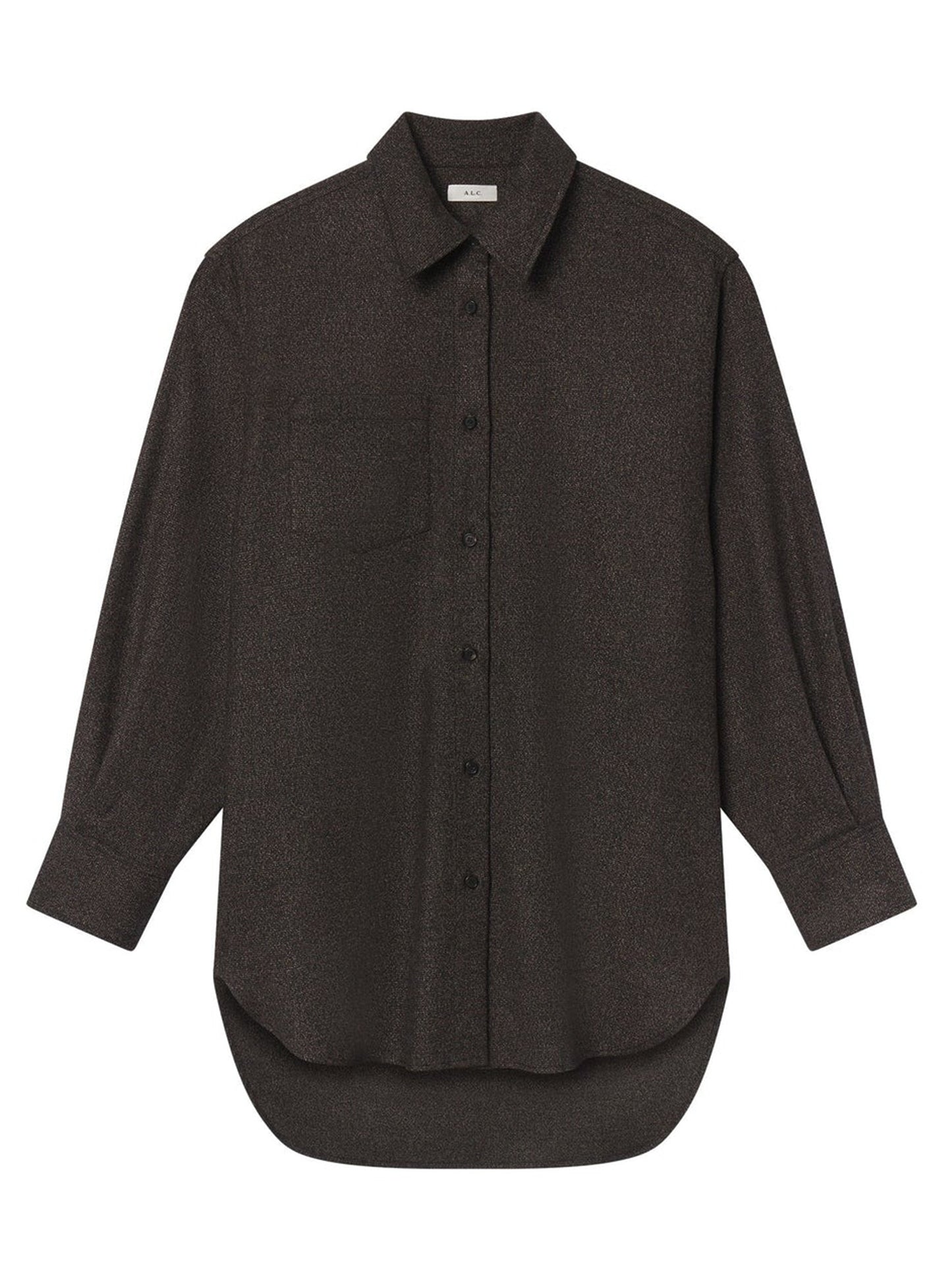A.L.C. Spence Wool Marled Top in Ganache