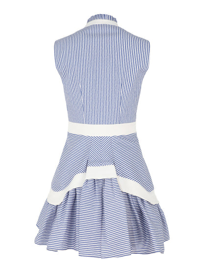 Alexis Natacha Dress in Blue Stripes