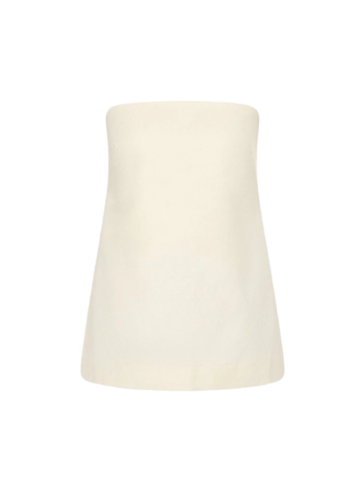 St. Agni Strapless Rouleau Tie Top in Ivory
