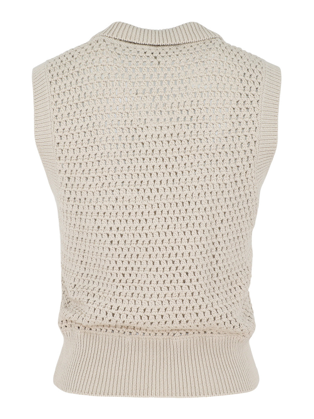 Frame The Polo Vest in Taupe
