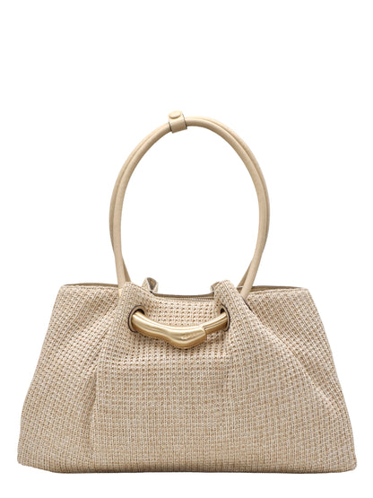 Cult Gaia Asa Satchel in Natural