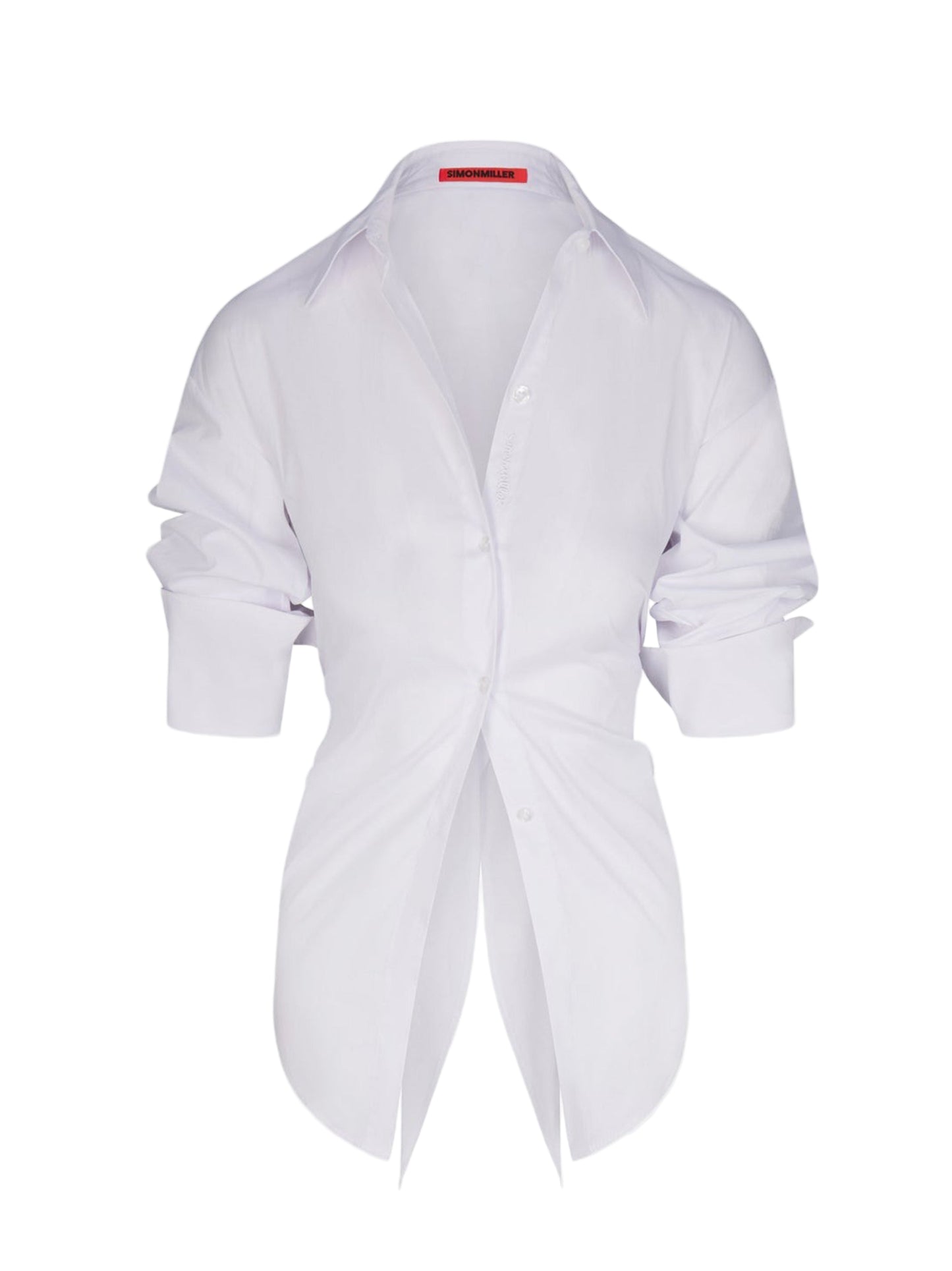 Simon Miller Loch Poplin Button Up in Macadamia