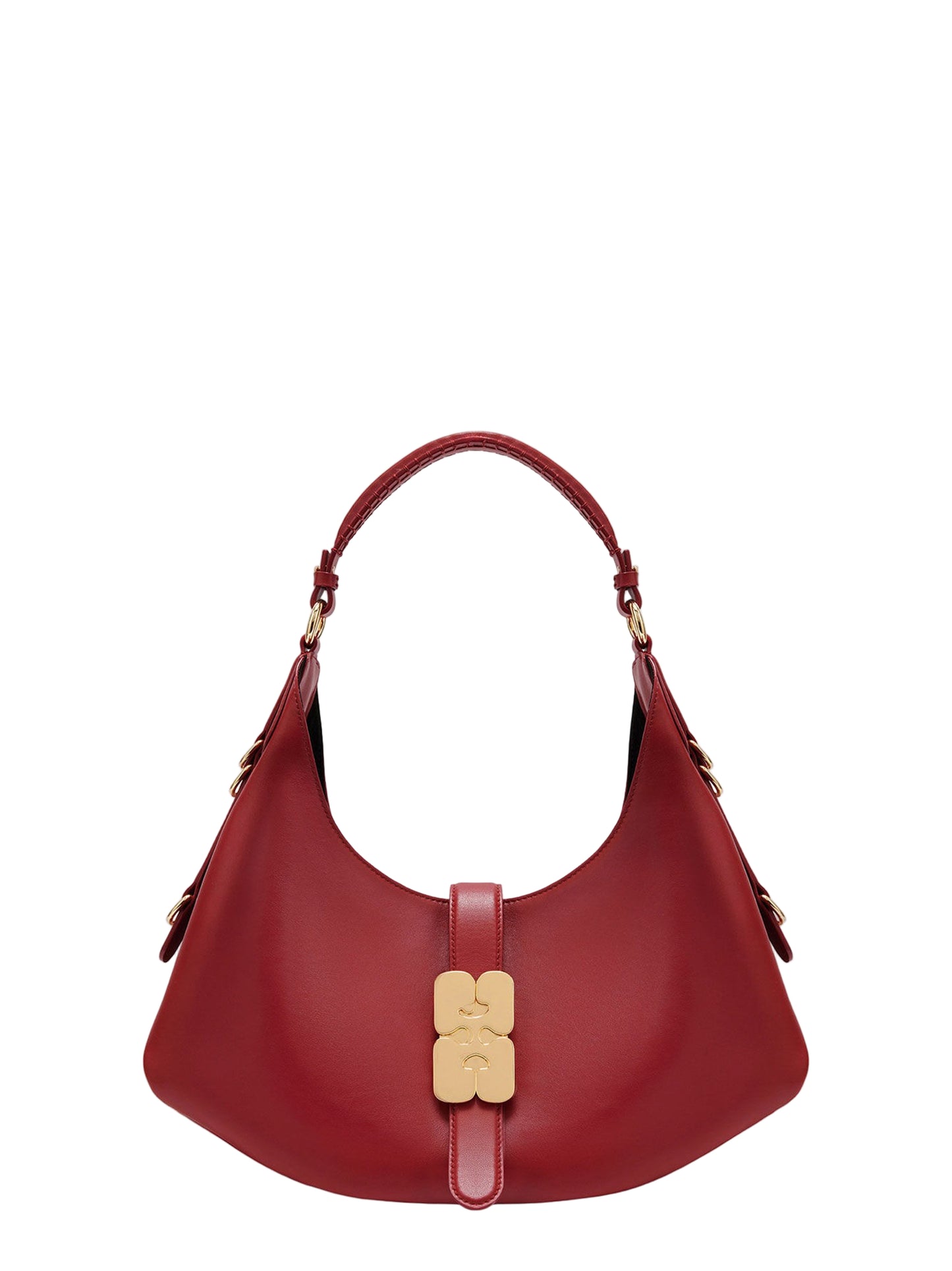 Ganni Small Kat Bag in Red Dahlia