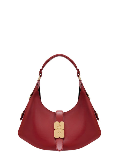 Ganni Small Kat Bag in Red Dahlia
