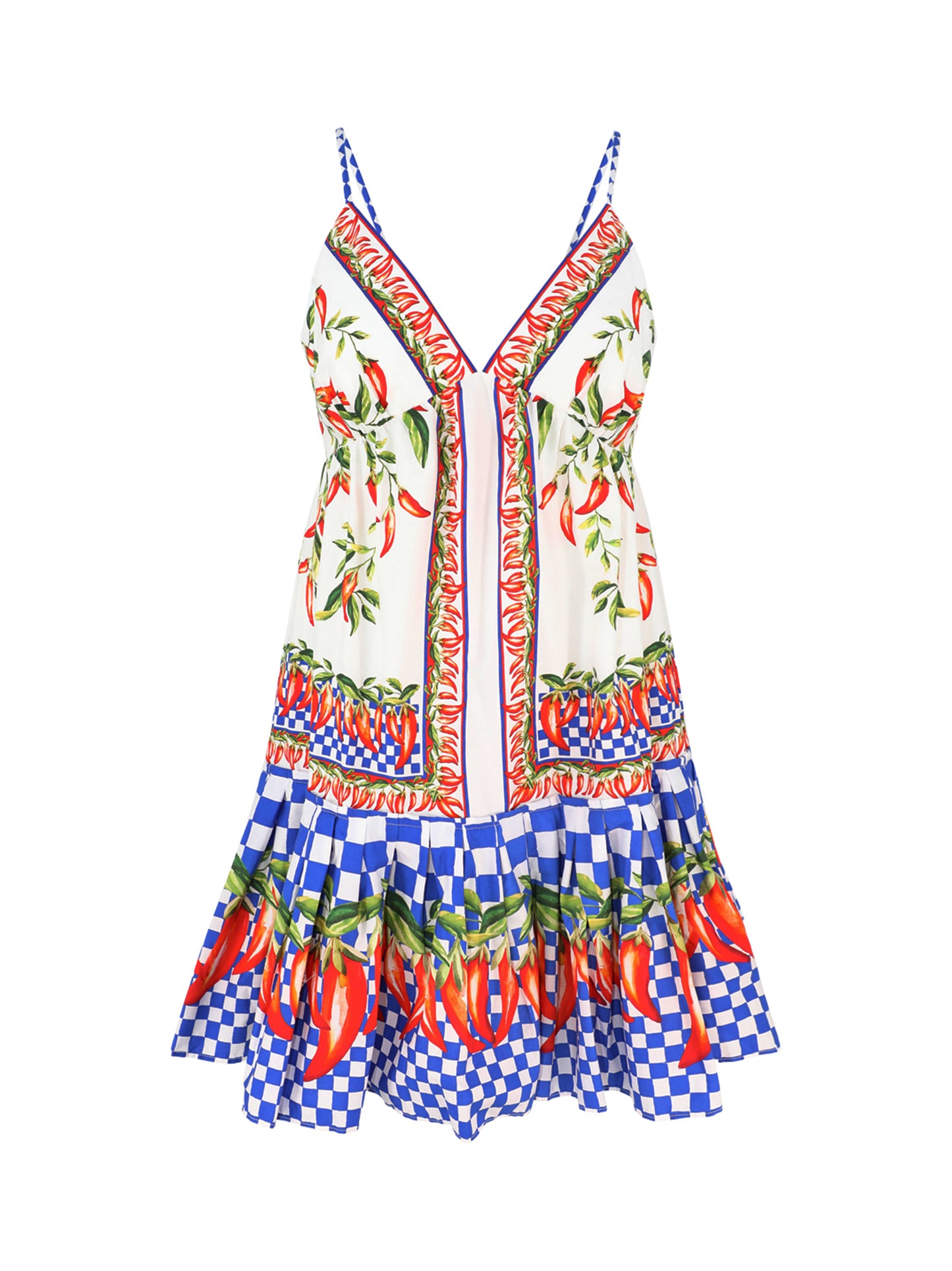 Farm Rio Off-White Picnic Peppers Ainika Organic Cotton Mini Dress – Leigh's of Breton Village