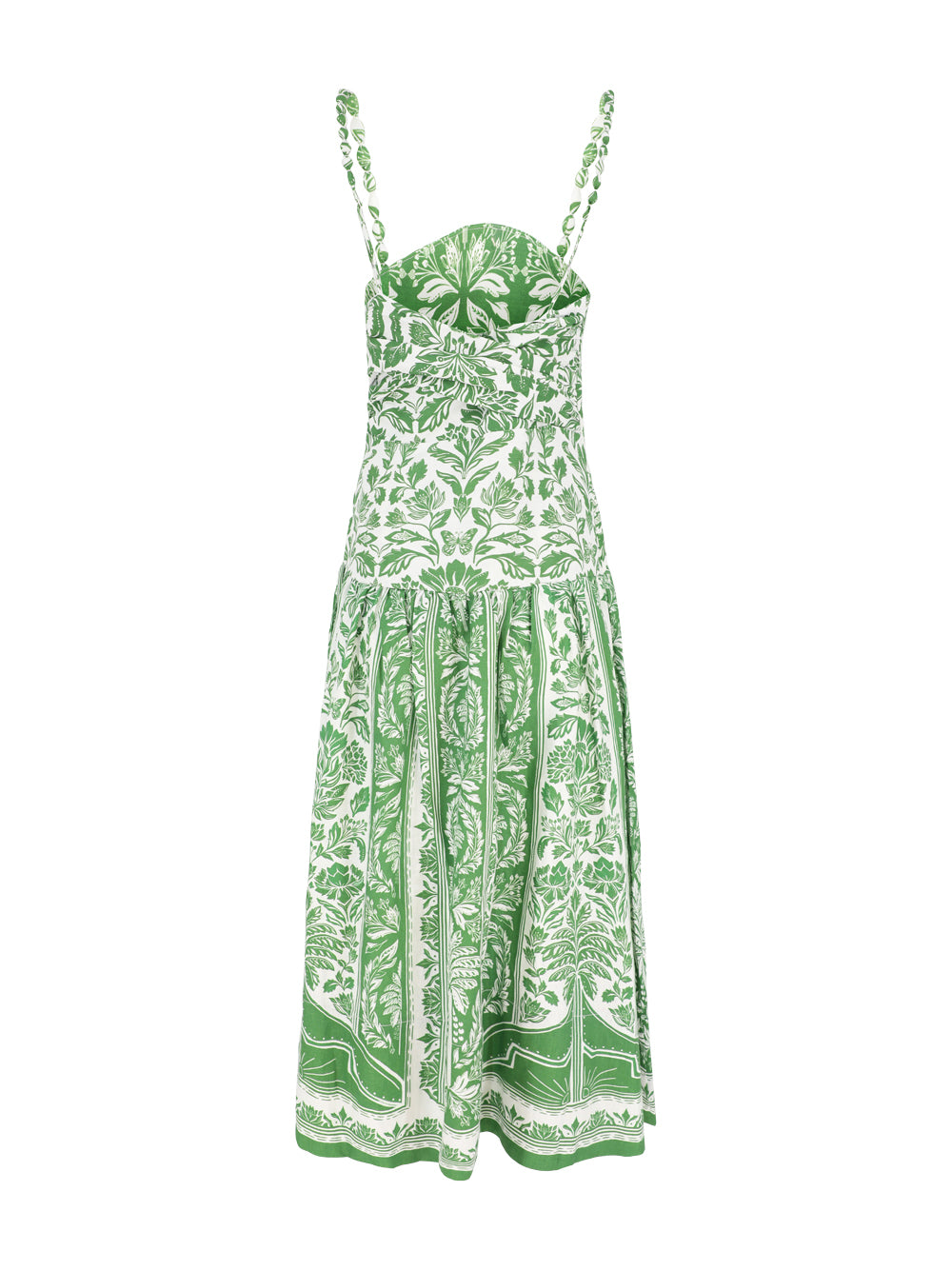 Farm Rio Midi Dress in Delicate Tapestry Green – Leigh's of Breton Village