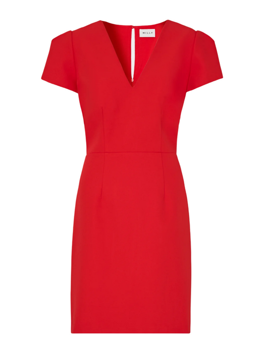 Milly Cady Atalie Dress in Red