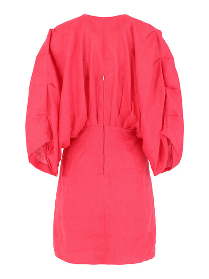 Azulu Abella Dress in Raspberry