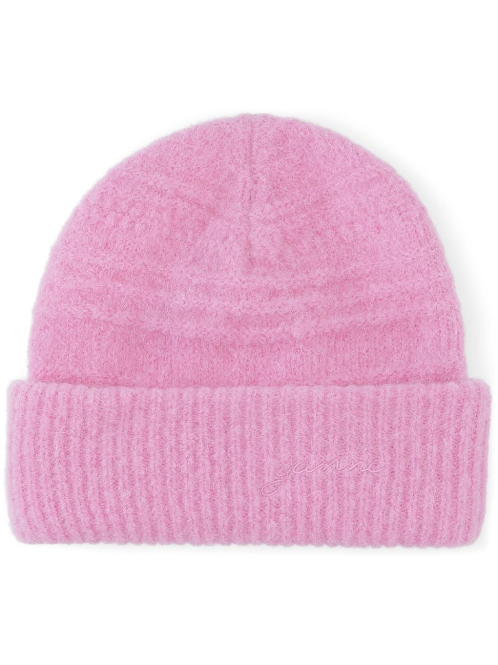 Ganni Soft Wool Beanie in Corsage