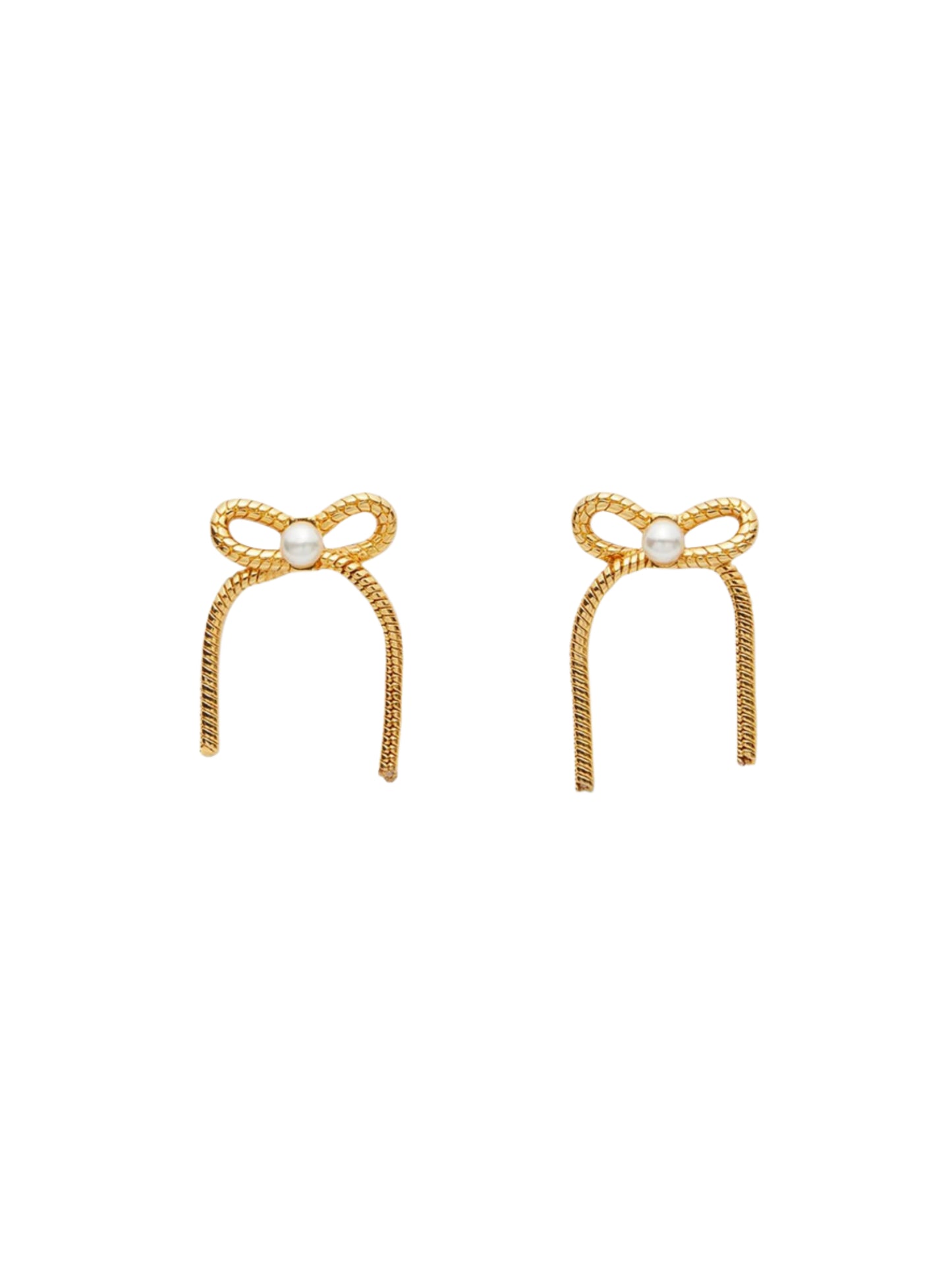 Lele Sadoughi Bow Stud Earrings in Gold