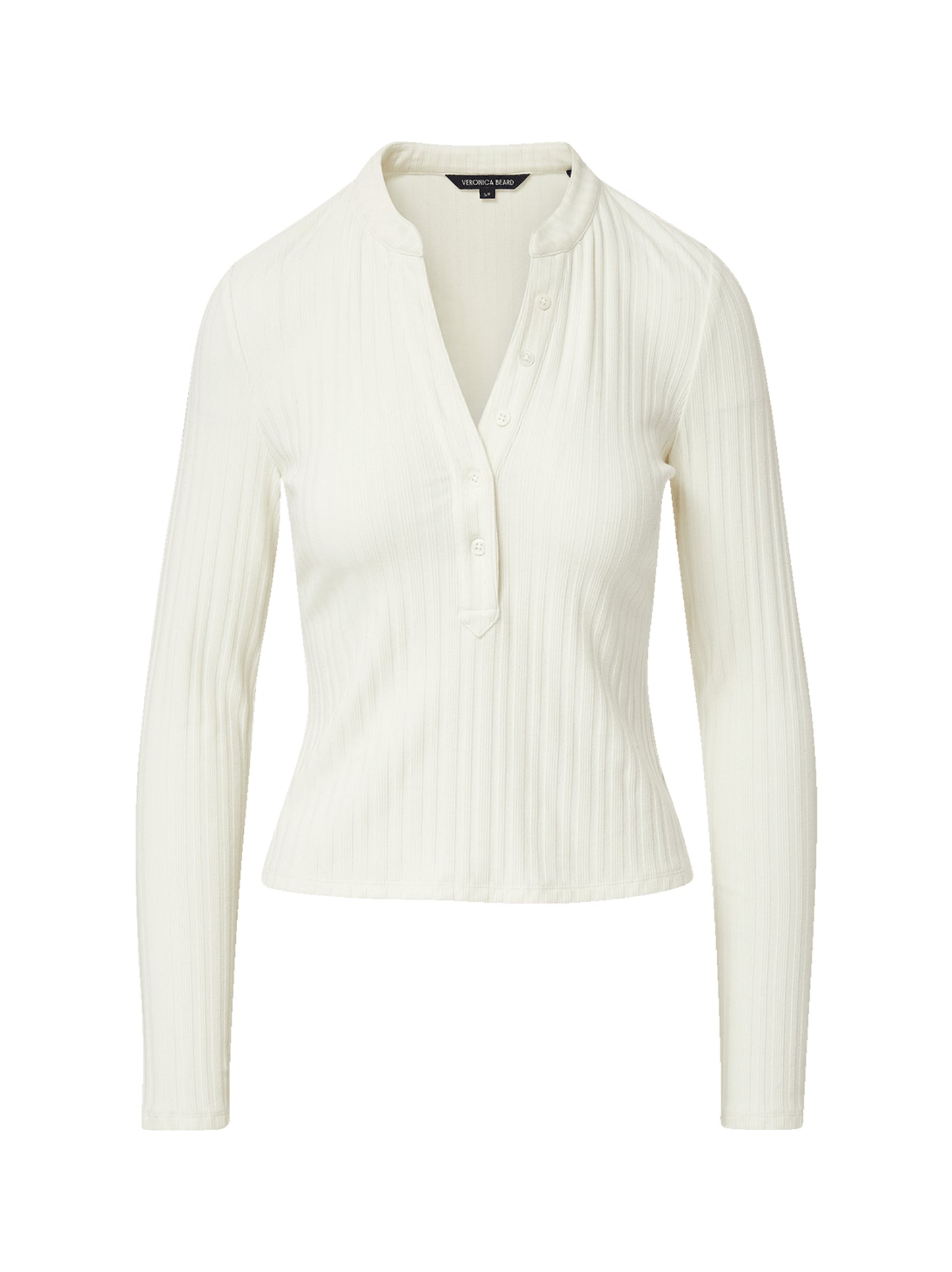 Veronica Beard Jocelyn Henley Top in Ivory