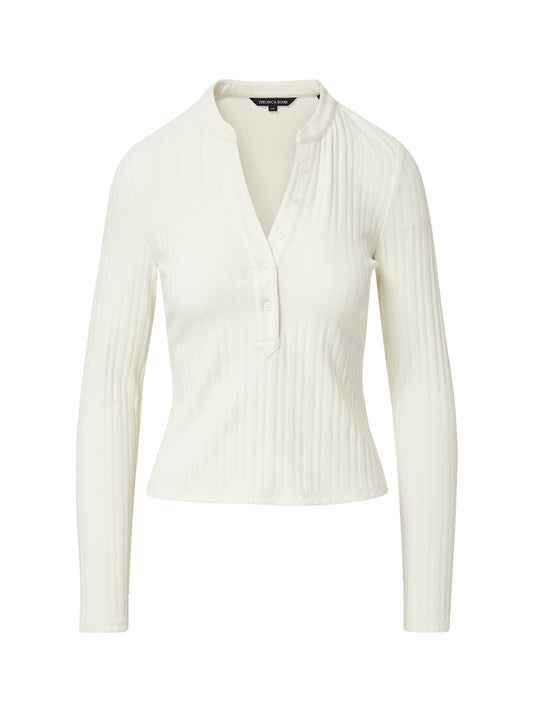 Veronica Beard Jocelyn Henley Top in Ivory