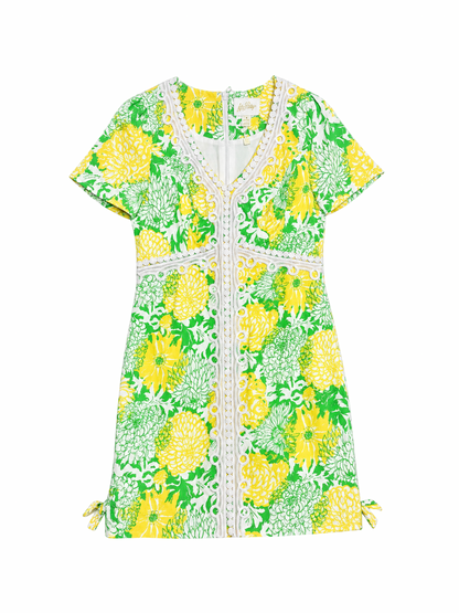 Lilly Pulitzer Evita Short Sleeve Stretch Shift Dress