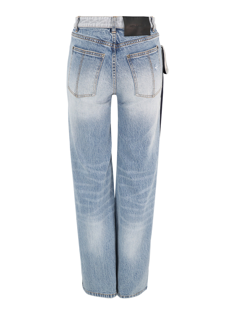 Hellessy Ben Jeans in Medium Wash/Navy White