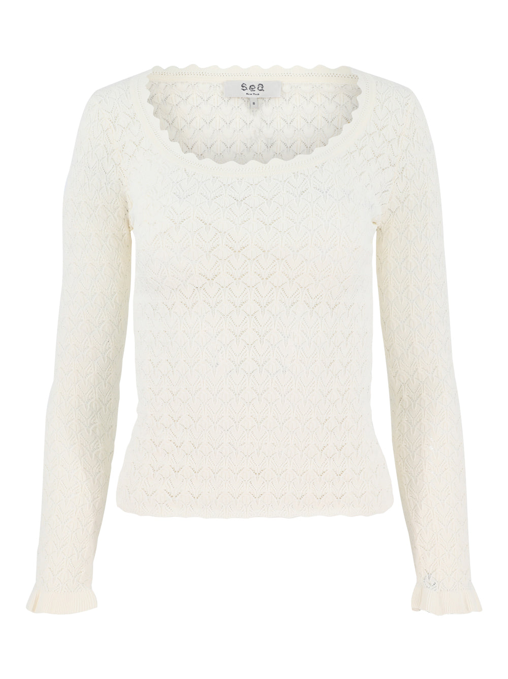 Sea Rue Long Sleeve Top in Cream