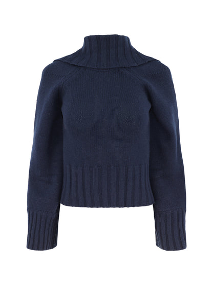 Cult Gaia Milika Sweater in Deep Lake