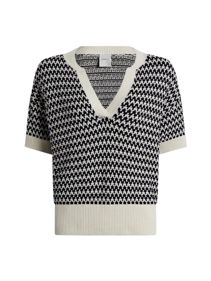 Varley Dora Knit Top in Egret