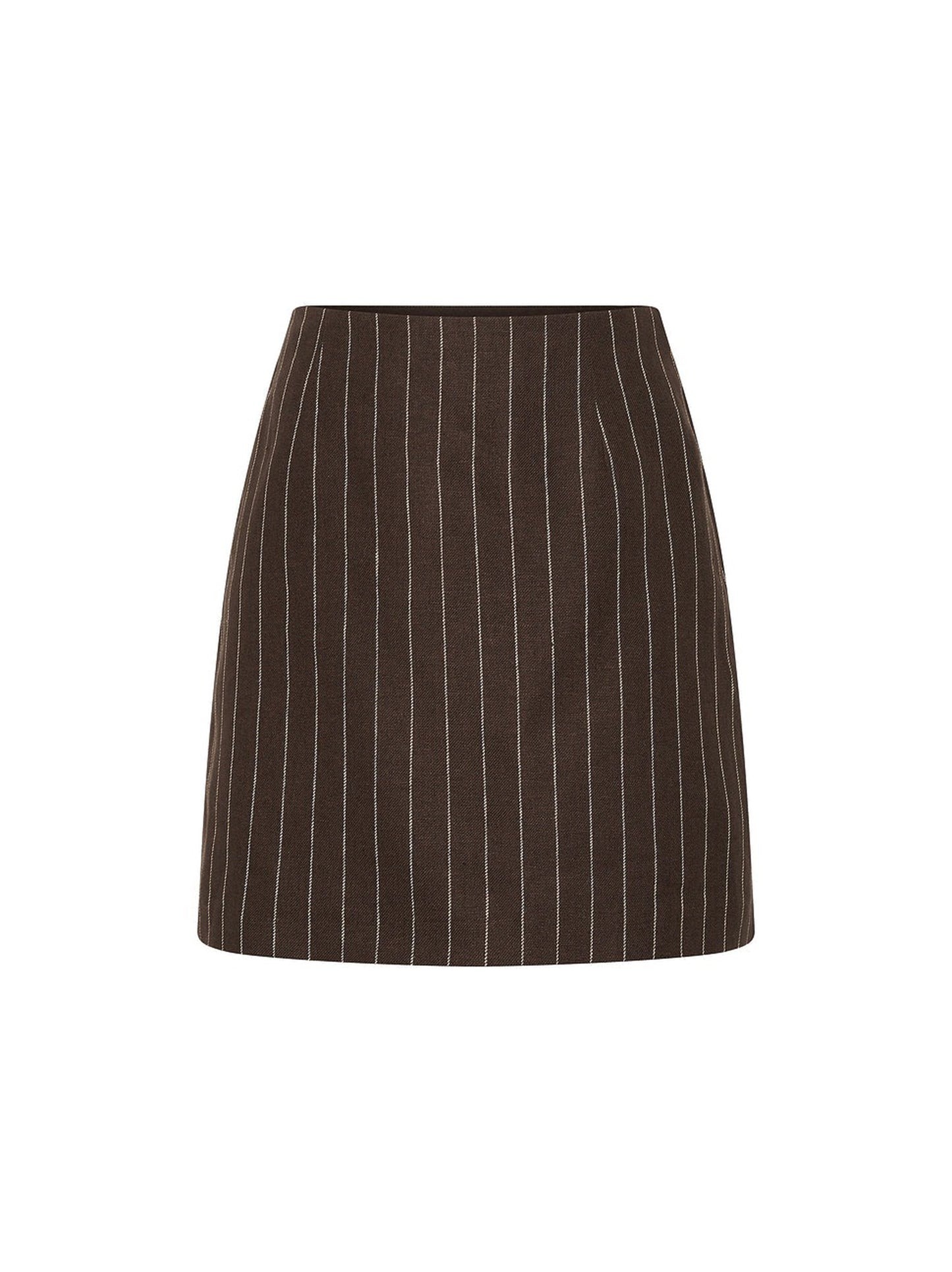 Posse Alice Skirt in Chocolate Cream Pinstripe