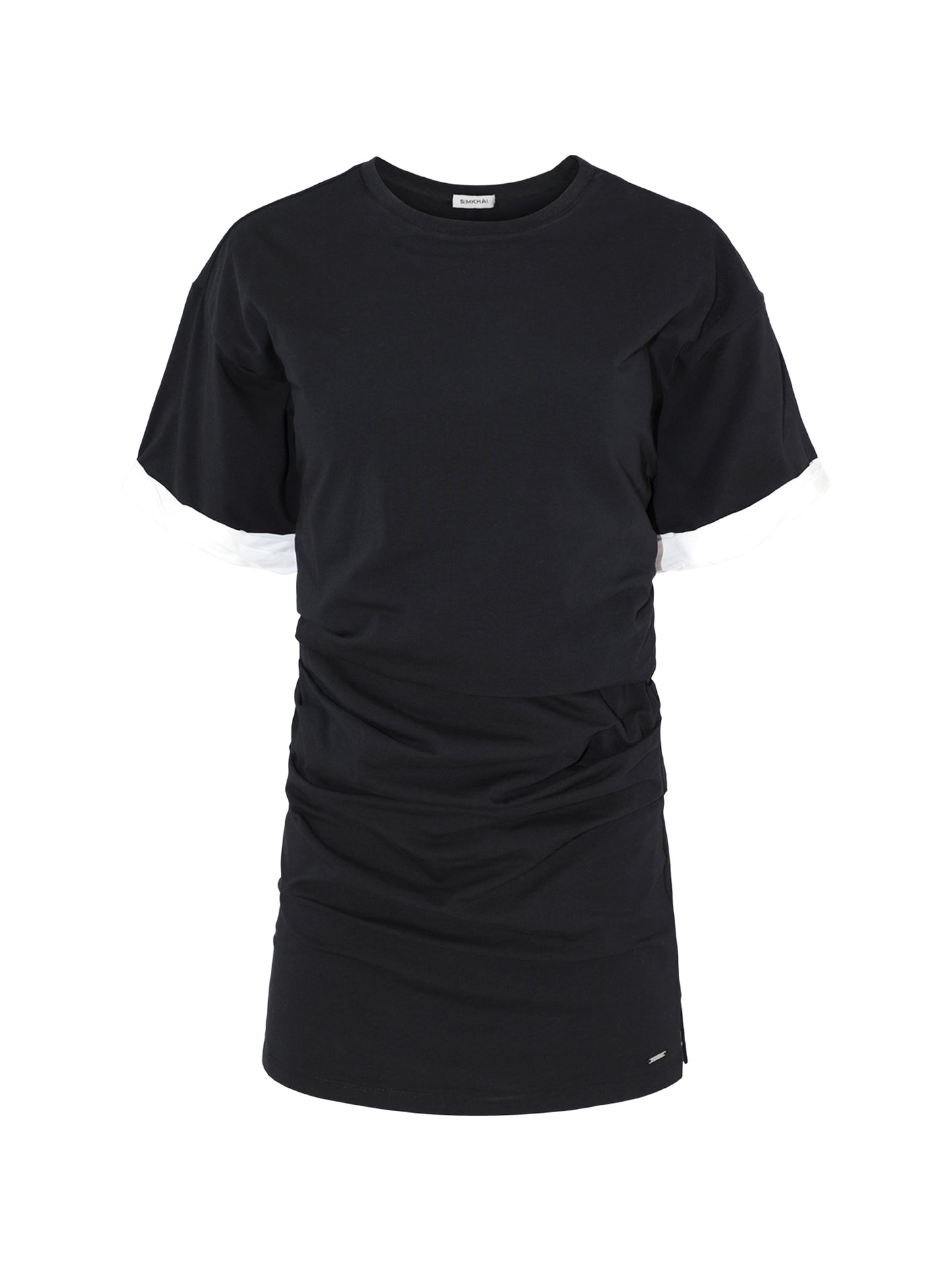 Simkhai Cody Short Sleeve Mini Dress in Black