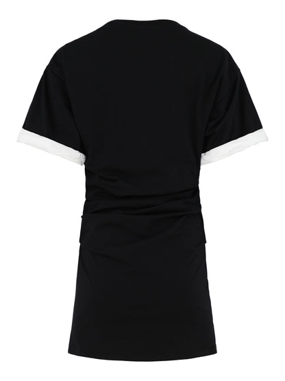 Simkhai Cody Short Sleeve Mini Dress in Black