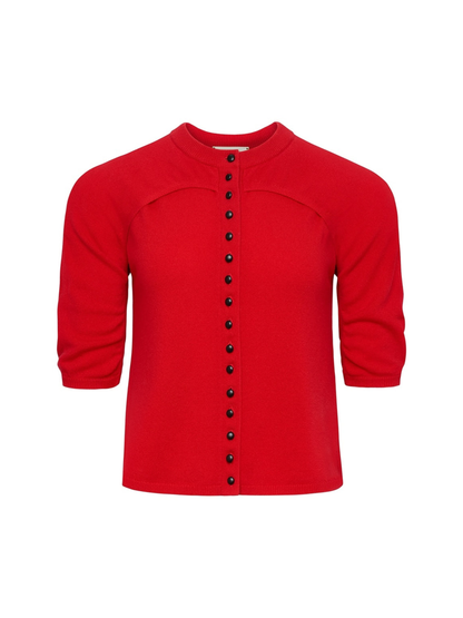 Hellessy Axen Cardigan in Rouge