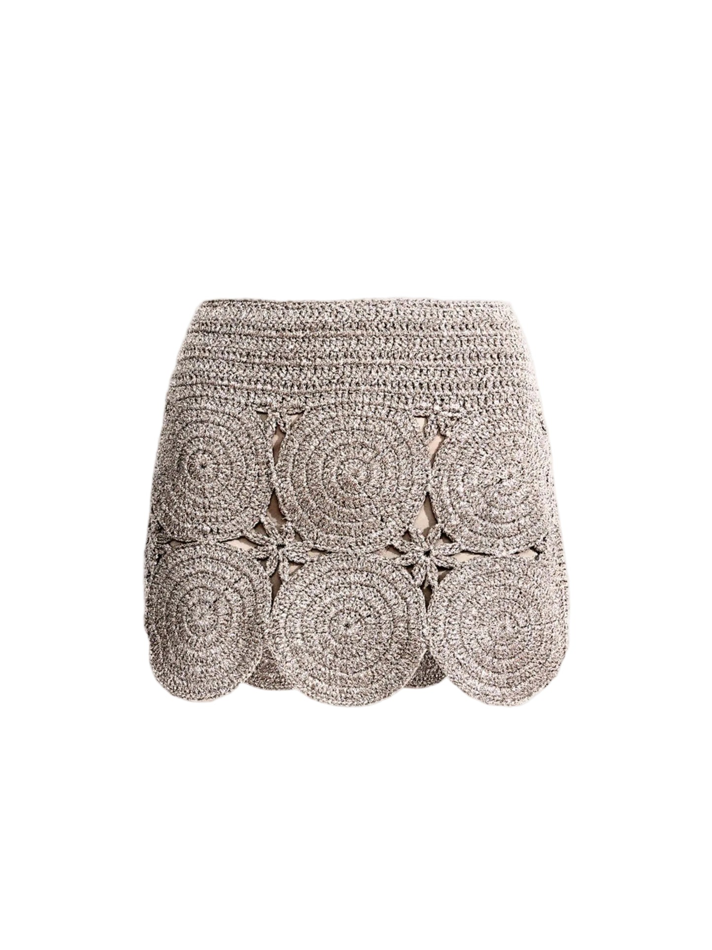 Simon Miller Beep Beep Mini Skirt in Satellite Silver