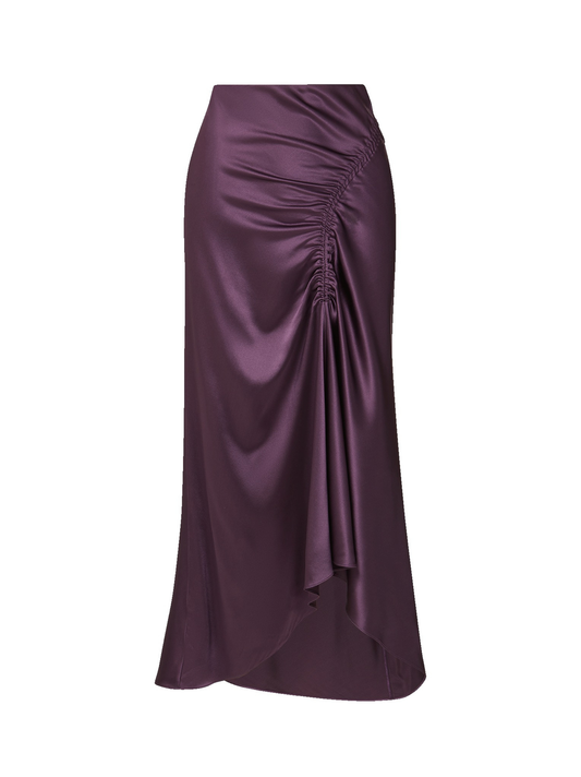 Veronica Beard Felecia Skirt in Dark Eggplant