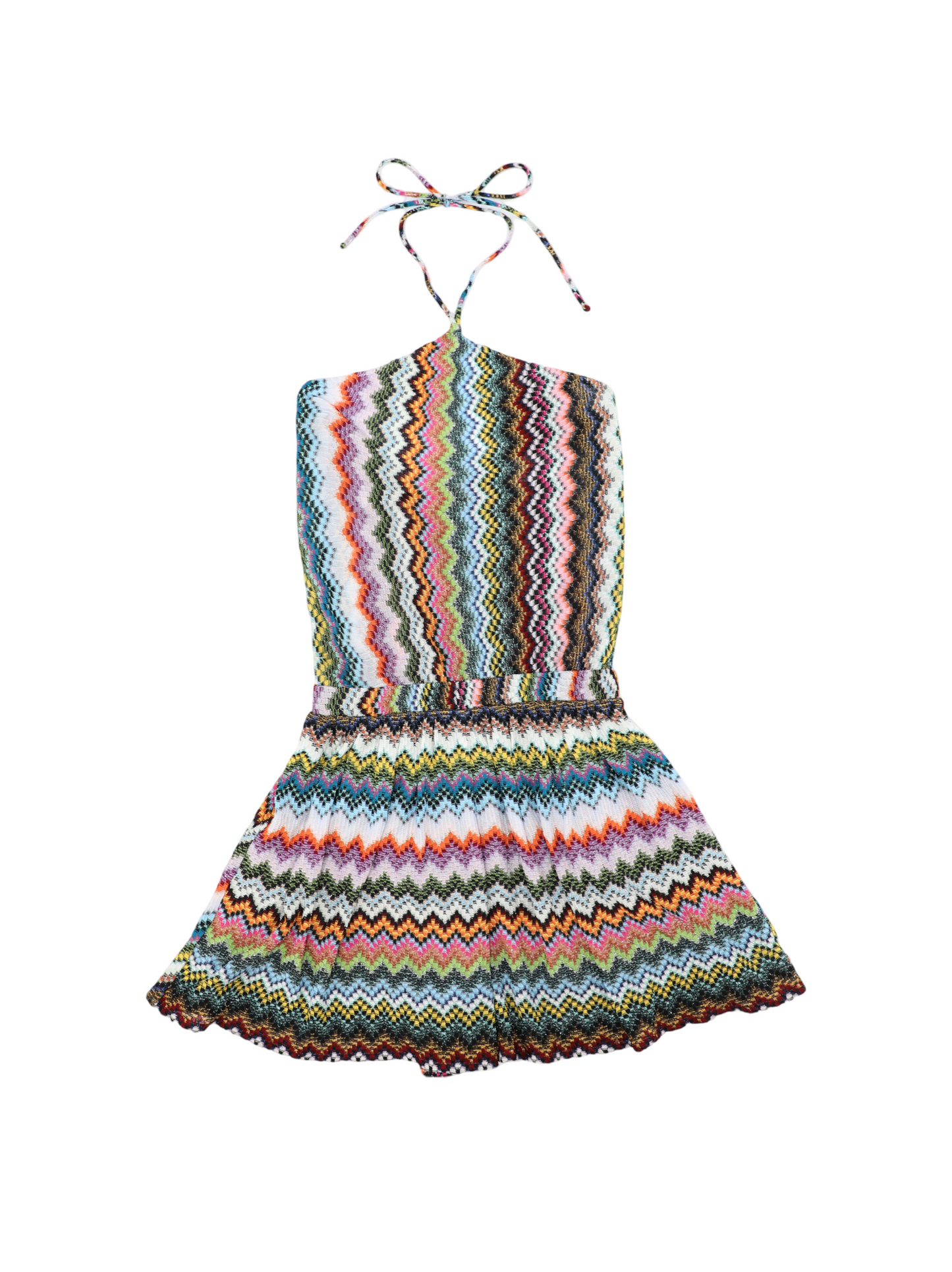 Missoni Short Jumpsuit in Multicolor With Dark Base