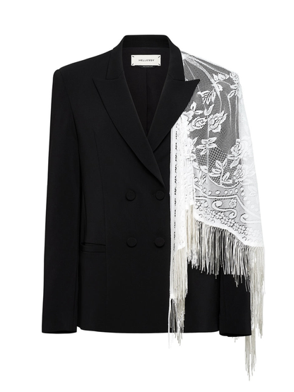 Hellessy Bryce Blazer in Black/White