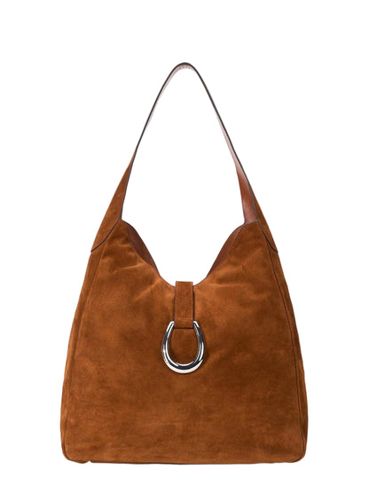 Staud Maya Hobo Bag in Tabac