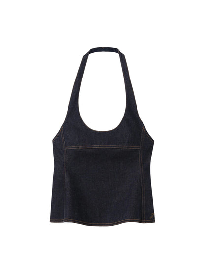 Jacquemus The Lavoir De-Nîmes Denim Top in Dark Navy