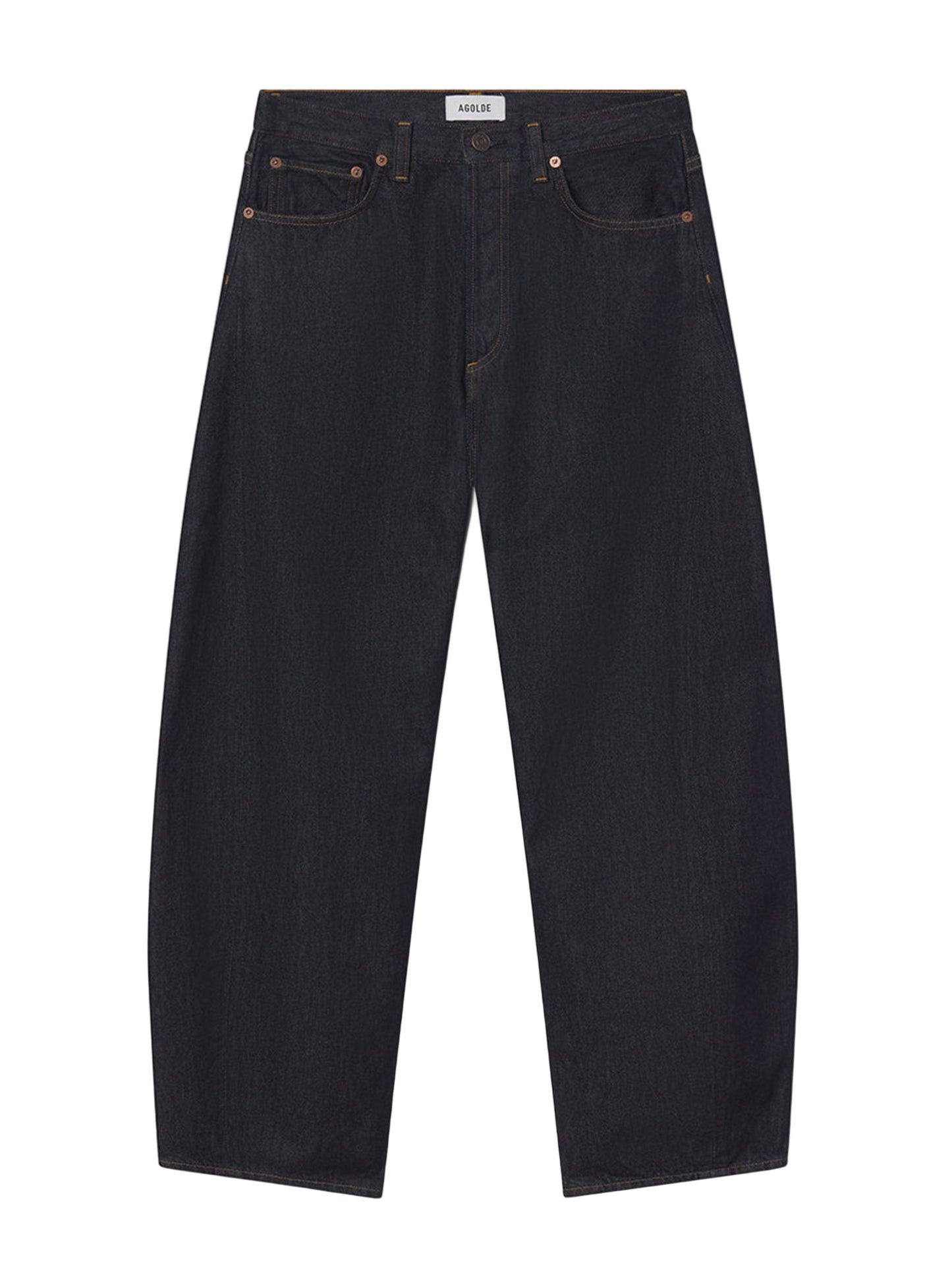 Agolde Luna High-Rise Pieced Taper Jean in Rinse