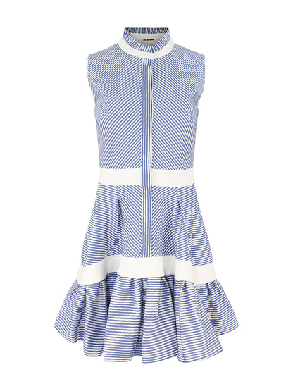 Alexis Natacha Dress in Blue Stripes
