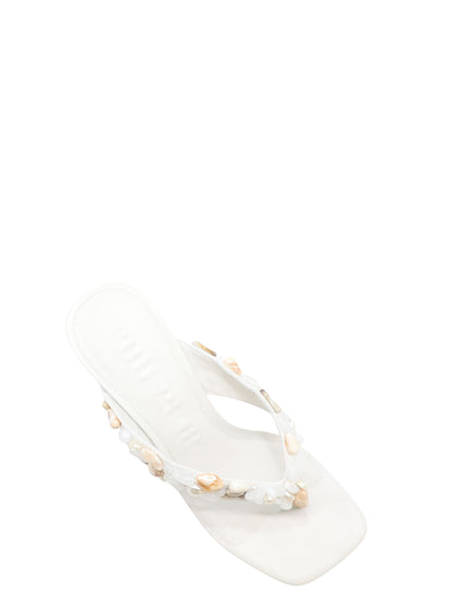 Cult Gaia Abi Sandal in Antique White
